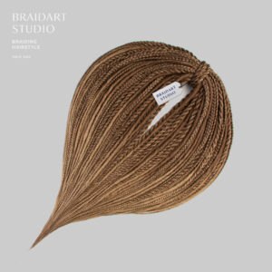 Русый комплект гладких дред, кос и спиралек.